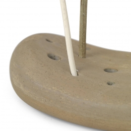 fermLIVINGVanitasbloemsteenbeige12x8cmporselein