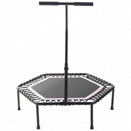 FitnessTrampoline-Roze-100cm-Metverstelbaarhandvat-GorillaSports