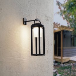 Lucande2-in-1LEDlampopzonne-energieTilenazwartrondaluminium