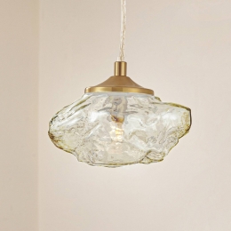 LindbyhanglampPiatrabarnsteenmessingglas16cmG9