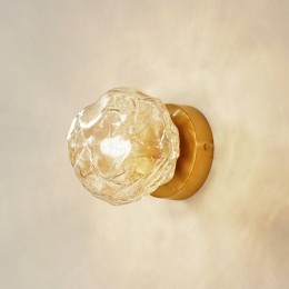 LindbywandlampPiatrabarnsteenmessingglas16cmG9