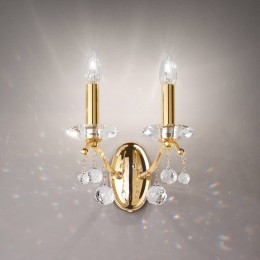 austroluxWandlampCarmenIIkristalglas24Kverguld
