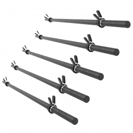 SetAerobicHalterstangen-5stuks-Barbell-130cm-30mm-InclVeersluitingen-GorillaSports