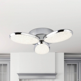 SearchlightLoriLEDplafondlamp3-lamps44cmchroomrozetglas