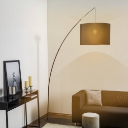 TKLightingVloerlampMobyBlackmetstoffenkap