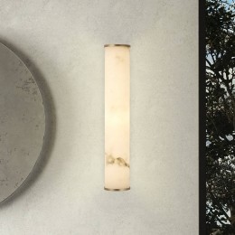 SearchlightLEDbadkamerwandlampWalesgoudgemarmerd35cmstaalhars