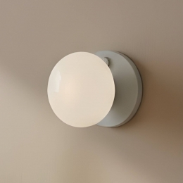 ALDEXWandlampFlogrijs19cmglas