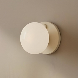 ALDEXWandlampFlobeige19cmglas