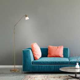 PaulNeuhausPinovloerlampantiekmessing163cmdimbaar