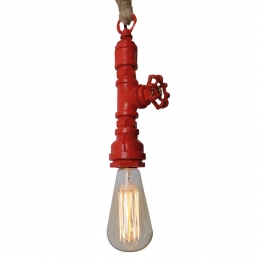 NveHanglampVintagemethennepkabel-rood