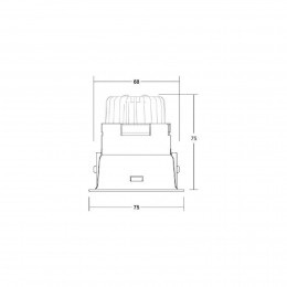 BRUMBERGSpotBinatodimbareaansluitdooszwart