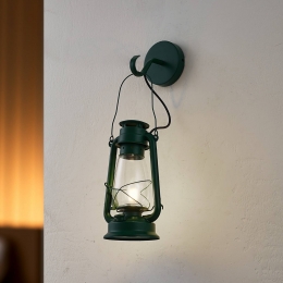 LindbywandlampRaisagroenmetaallantaarnE14