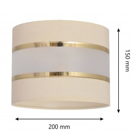 HELAMLampenkapHelenE2720hoogte15cmecrugoud