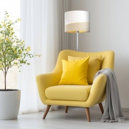 MacoDesignVloerlampSusanwitbeigegoud