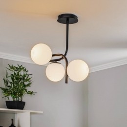 EMIBIGLIGHTINGPlafondlampGrandzwart3-lamps
