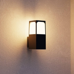 ForlightbuitenwandlampVetazwartaluminiumbreedte9cm