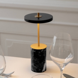 UMAGELEDoplaadbaretafellampAsteriaMoveMinizwart26cmIP44