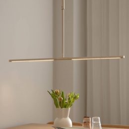 UMAGELEDhanglampOmnimessingkleurigLengte107cm2-lamps