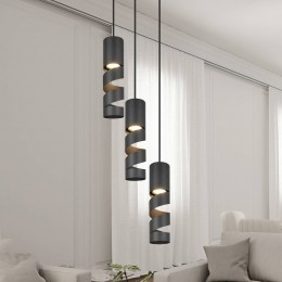 TrioLightingStreamhanglampzwart28cm3-lampsmetaalGU10
