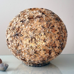 HollnderDecoratievetafellampMUSCHELBALL40cm