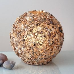 HollnderDecoratievetafellampMUSCHELBALL30cm