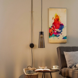 NowodvorskiLightingWandlampDovermetstekkerzwart1-lamp