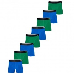 ApolloBoxershortsHerenBambooBasicBlueGreen8-pack-XL