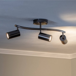 LuceaPlafondspotSpottezwart-chroom3-lamps