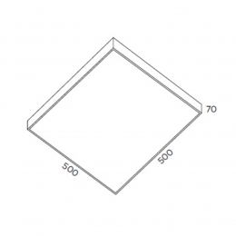 PujolIluminacinVierkanteLEDplafondlampApoloIP20