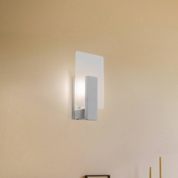 EnvostarPeachPuffwandlampmetglaswit