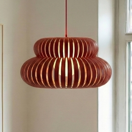 LucandehanglampSliceroodmetaal48cm