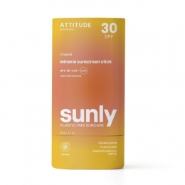 AttitudeSUNLYMineralSunscreenStickSPF30Tropical