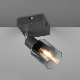 RealityLeuchtenCadizplafondspot1-lampE14antraciet
