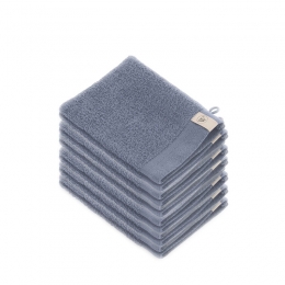 WalraSoftCottonWashandje16x21cm550gramIndigo-12stuks