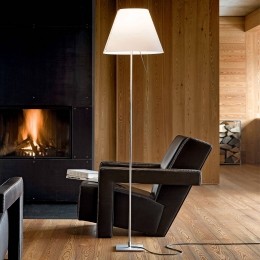 LuceplanCostanzavloerlampD13tifaluminiumwit