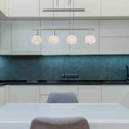 GloboHanglampElliottlengte60cmmatnikkelmetaalglas