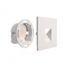 Deko-LightLEDwandinbouwlampSETAlwaidwit8x8cmniveau2700K