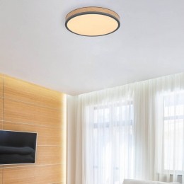 GloboLEDplafondlampDoro45cmdonkergrafiethouthoutCCT