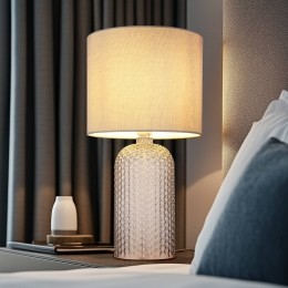 GloboSofiatafellampgrijshoogte50cmstofglas
