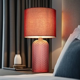 GloboSofiatafellamproodhoogte50cmstofglas