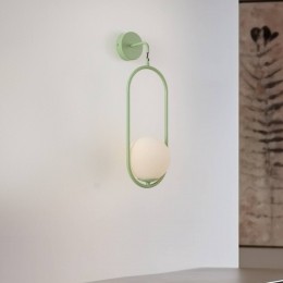 JupiterWandlampSamba1-lampgroenwit
