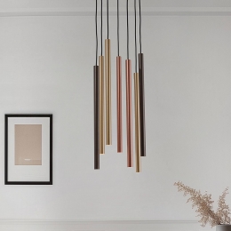 NowodvorskiLightingHanglampLaser7-lamps30cmbontmetaalG9