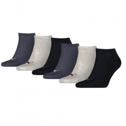 PumaSneakersokkenPlain6-packNavyGreyNightshadowBlue-3538