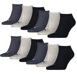 PumaSneakersokkenPlain12-packNavyGreyNightshadowBlue-3942