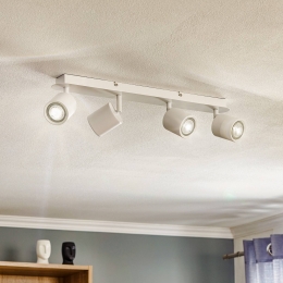 LuminexPlafondspotModovanroestvrijstaalwit4-lamps