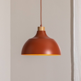 EnvostarhanglampKaittbaksteenrood34cmhoutendetail