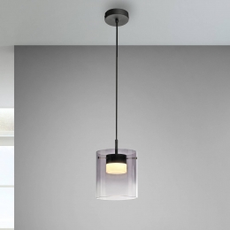 JUSTLIGHTGmbHJUSTLIGHTLEDhanglampEliorookglas1-lampzwart