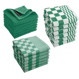 ByrklundKeukensetCleanGroen-18delig-TheedoekenKeukendoekenVaatdoeken