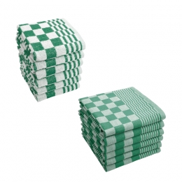 ByrklundKeuken-enTheedoekensetCleanGroen-12delig