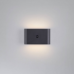 JUSTLIGHTGmbHJUSTLIGHTLEDwandlampopaccuZiddyzwartSensor3000K